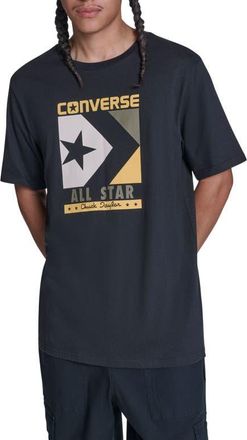Converse Timeless Boxed Chevron T-Shirt in Converse Black at Nordstrom, Size X-Large