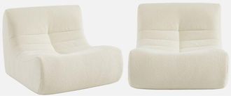 Sweeek Sof&aacute; Modular En Borreguito Texturizado, 2 Plazas