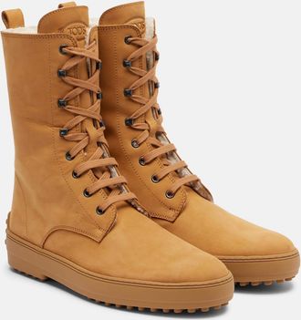Tod's Winter Gommino leather lace-up boots
