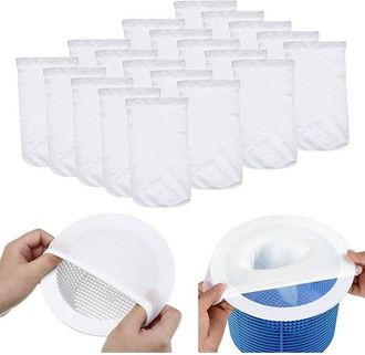 OEM 20 Piezas De Calcetines Para Skimmer De Piscina, Calcetines Para Skimmer De Piscina, Calcetines Para Skimmer, Filtros De Tela De Nailon, Filtros De Te