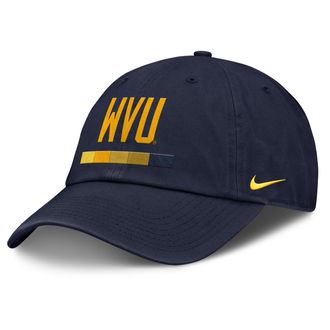 Nike West Virginia Primetime Campus Club Nike Mens College Adjustable Hat in Blue | NC0141SWVN-2GH