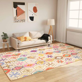vidaXL Vidaxl - Alfombra Lavable Antideslizante Multicolor 190x300 Cm
