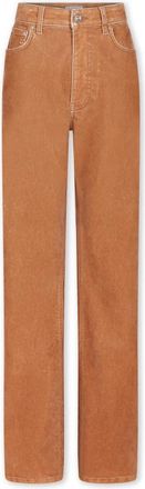 Paco Rabanne Uitlopende denim broek - Dames - Flared Jeans - Beige - W26 - Denim - Jeans