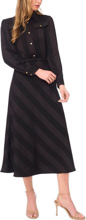 Ted Baker Isabelle Long Sleeve Shirtdress in Rich Black at Nordstrom, Size 14
