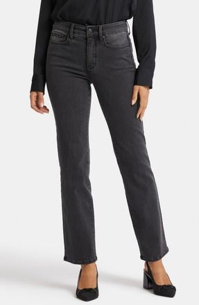 NYDJ Marilyn High Waist Straight Leg Jeans in Cloud Stone at Nordstrom, Size 12P