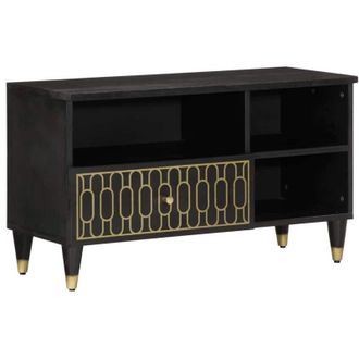 vidaXL Vidaxl - Mobile Porta tv 80x33x46 cm in Legno Massello di Mango