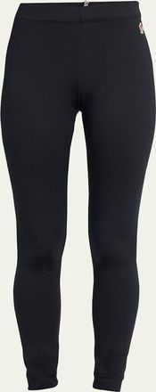 Moncler Fitted Leggings with Logo Detail