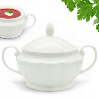 OEM Turzen Con Tapa 3.5l Para Sopa, Caldo, Recipiente, Taz&oacute;n Cerrado, Mesa