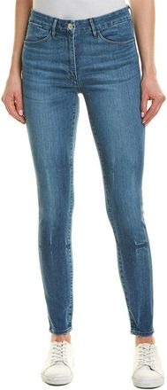 3x1 Womens W3 Channel Seam Helena Skinny Jeans Blue