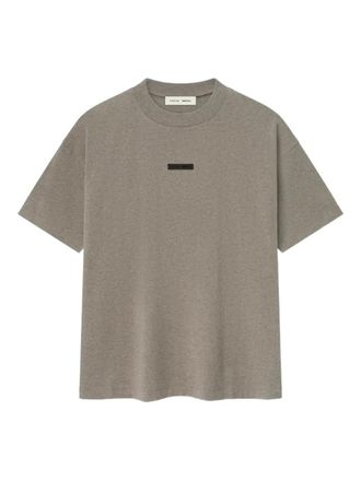 Fear of God logo-print T-shirt - men - Cotton - L - Grey