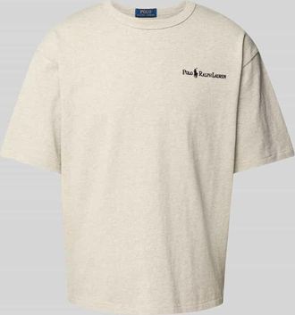 Polo Ralph Lauren Loose Fit T-Shirt aus reiner Baumwolle in Mittelgrau, Größe XXL
