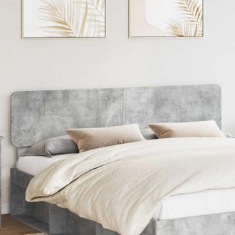 vidaXL vidaXL Testiera Grigio cemento 200 cm Legno multistrato
