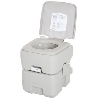 OEM Inodoro Port&aacute;til Qu&iacute;mico Ba&ntilde;o M&oacute;vil Wc 20l Con Extra&iacute;ble Tanque De Aguas Residuales Y Tanque De Agua Para Camping Viaje Ancianos Caravana Barco Con Ci
