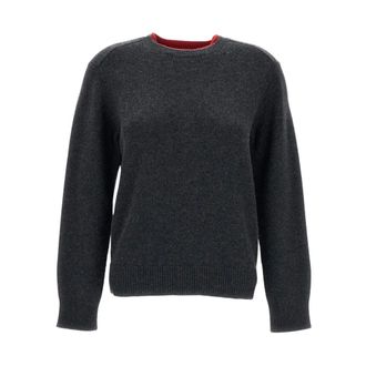 Loulou Studio Round-neck Knitwear - female - Loulou Studio - Round-neck Knitwear - Gray - XS - Knitwear