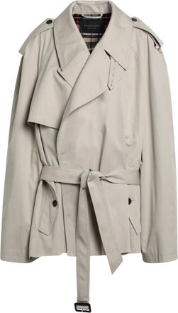 Balenciaga Jassen, Dames, Beige, M, Dubbelborstige Jas