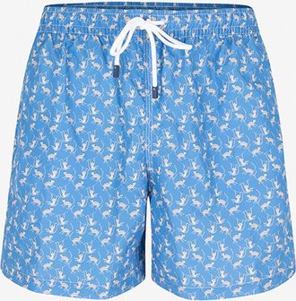 Fedeli Badeshorts mit Affenprint Madeira
