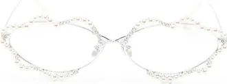Yvmin Pearl-embellished Lip-frame Sunglasses