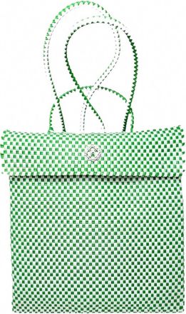 Lola's Bag Womens Native Backpack In Green Checkered