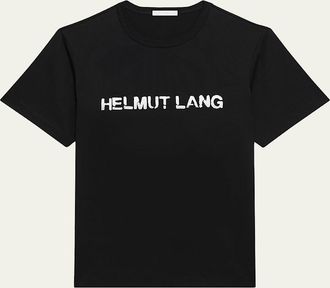 Helmut Lang Mens Relaxed-Fit Stencil Cotton Tee