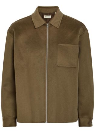 Frame Denim Wool Jacket - Taupe - XL