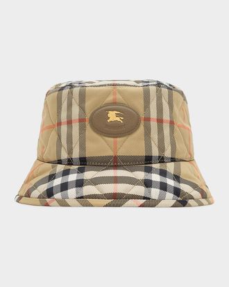 Burberry Check EKD Quilted Bucket Hat