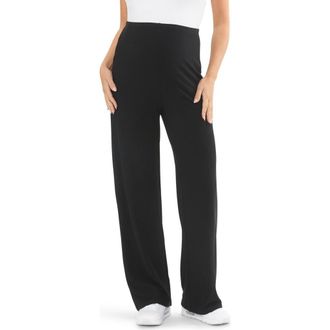 Ripe Cindy Rib Pant in Black at Nordstrom, Size X-Large 31 Au