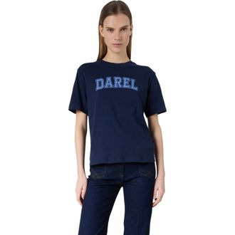 Gerard Darel Melly Retro Logo T-Shirt in Navy Blue at Nordstrom, Size Medium