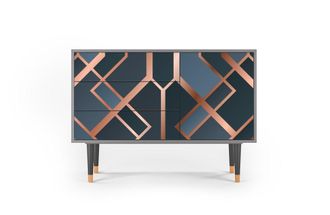 StoryZ Aparador azul-verde 3 cajones y 1 puerta L 115 cm