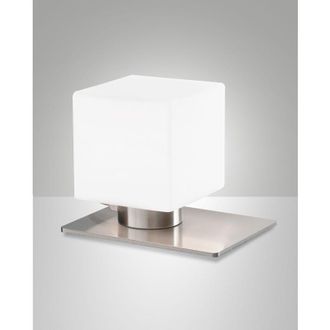 Fabas Luce Fabas Luce - zara lampada da tavolo colore nichel satinato attacco G9 lampadina inclusa dimmerabile