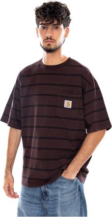 Carhartt Work in Progress T-shirt con taschino Cardona S/S - - Tops - Uomo - Marrone - M