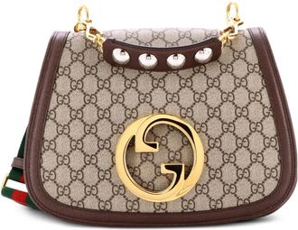 Gucci Blondie NM Top Handle Bag GG Coated Canvas Medium satchel - Bruin