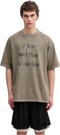 Undercover I Hear More Than You T-Shirt - Heren - T-shirts - Groen - L - Katoen - Tops