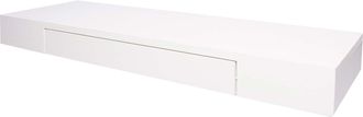 Hhg Estante De Pared Hhg 922, Estante De Pared Estante Colgante Estante, Caj&oacute;n Madera Maciza 8x80x25cm, Blanco