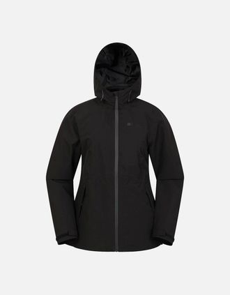 Mountain Warehouse Womens Mountain Warehouse Womens/Ladies Vancouver II Waterproof Jacket - Black - Size: 16