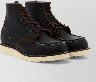 Red Wing Shoes leather classic moc lace-up ankle boots