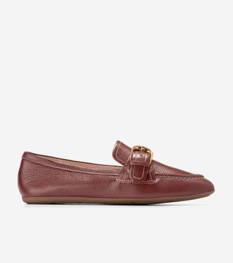 Cole Haan Womens Grand Ambition Alette Buckle Loafers - Brown Size 10.5