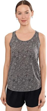 Royal Robbins Featherweight Tank Top Womens Clothing Charcoal Heather Sunburst Print : LG, Cotton/Polyester