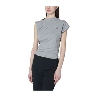 Vivienne Westwood Sleeveless Tops, female, Gray, Size: S Top