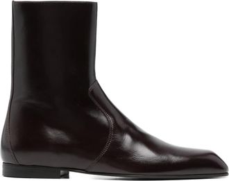 Khaite Colt zip boots - women - Calf Leather/Calf Leather/Calf Leather - 37 - Brown