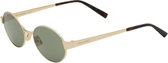 Saint Laurent SL 692 Zonnebril - Dames - Zonnebrillen - Geel - ONE Size - Nylon - Accessoires