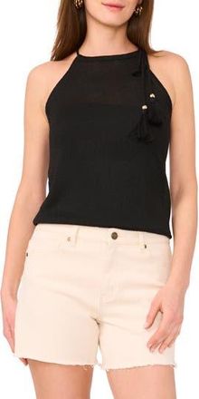 Vince Camuto Knit Halter Tank in Rich Black at Nordstrom Rack, Size Xx-Small