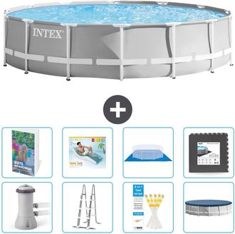 Intex Piscina Prism Frame Redonda - 427x107 Cm - 9-piezas S533