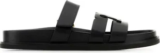 Tory Burch Black Leather Sandals