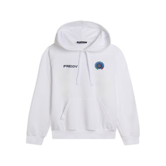 Freddy Felpa Unisex con Cappuccio, Logo FGI e grafica Tricolore