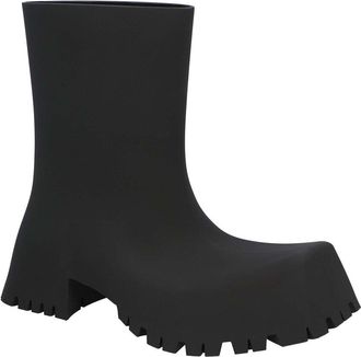Balenciaga Womens Rubber Trooper Rubber Boot (Authentic Pre-Loved)