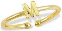 Savvy Cie Jewels 18K Yellow Gold Plated Initial Ring in Gold M at Nordstrom Rack