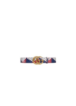 Gucci Python Belt with Double GG Buckle Size S