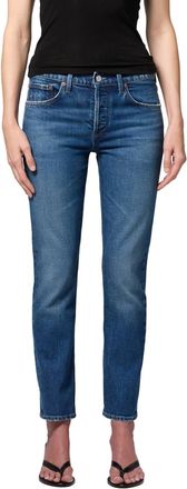 A Gold E Cocktail Ankle Jean In Outline