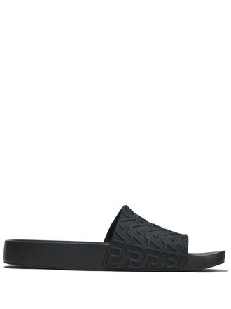 Marc Jacobs x Melissa logo-embossed slides - women - PVC - 39 - Black