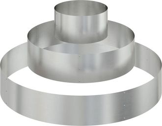 vidaXL Vidaxl - Maceta para Jardín Plateado 120 x 120 x 20 cm Acero galvanizado